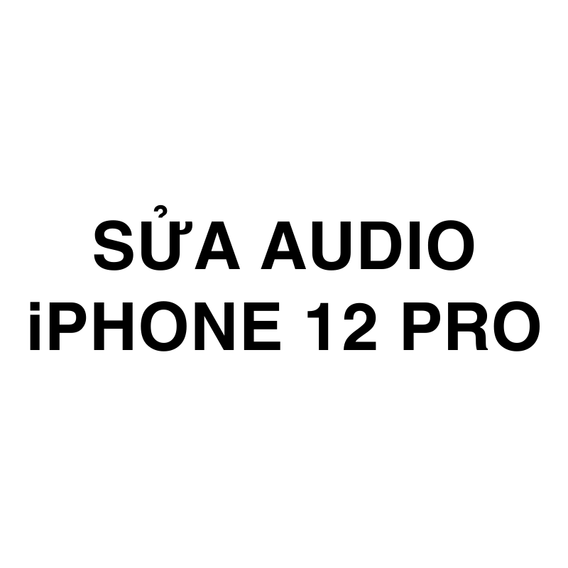 Sủa Audio iPhone 12 Pro